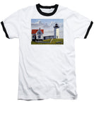 Nubble Lighthouse Maine - Baseball T-Shirt