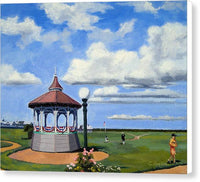 Ocean Park Gazebo Oaks Bluffs Martha's Vineyard Massachusetts - Canvas Print