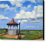 Ocean Park Gazebo Oaks Bluffs Martha's Vineyard Massachusetts - Canvas Print
