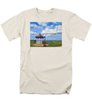 Ocean Park Gazebo Oaks Bluffs Martha's Vineyard Massachusetts - Men's T-Shirt  (Regular Fit)