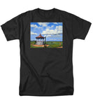 Ocean Park Gazebo Oaks Bluffs Martha's Vineyard Massachusetts - Men's T-Shirt  (Regular Fit)