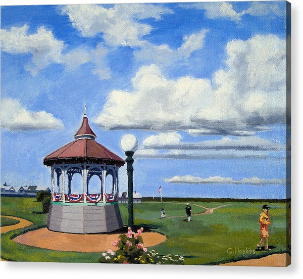 Ocean Park Gazebo Oaks Bluffs Martha's Vineyard Massachusetts - Acrylic Print