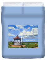 Ocean Park Gazebo Oaks Bluffs Martha's Vineyard Massachusetts - Duvet Cover