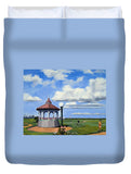 Ocean Park Gazebo Oaks Bluffs Martha's Vineyard Massachusetts - Duvet Cover