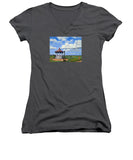 Ocean Park Gazebo Oaks Bluffs Martha's Vineyard Massachusetts - Women's V-Neck