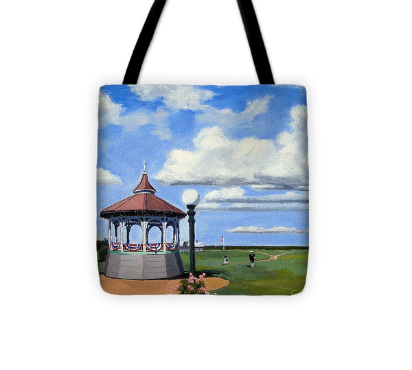 Ocean Park Gazebo Oaks Bluffs Martha's Vineyard Massachusetts - Tote Bag