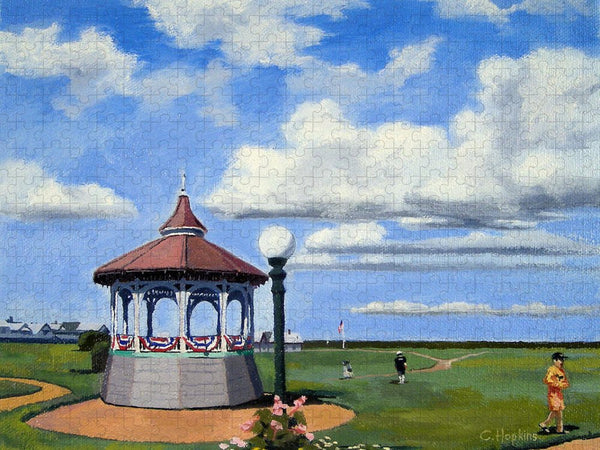 Ocean Park Gazebo Oaks Bluffs Martha's Vineyard Massachusetts - Puzzle