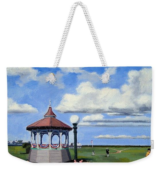 Ocean Park Gazebo Oaks Bluffs Martha's Vineyard Massachusetts - Weekender Tote Bag