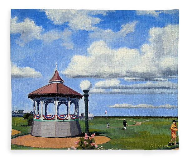 Ocean Park Gazebo Oaks Bluffs Martha's Vineyard Massachusetts - Blanket
