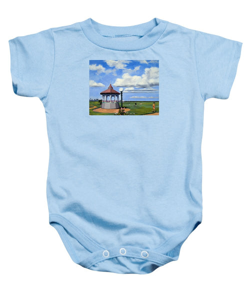 Ocean Park Gazebo Oaks Bluffs Martha's Vineyard Massachusetts - Baby Onesie