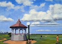 Ocean Park Gazebo Oaks Bluffs Martha's Vineyard Massachusetts - Puzzle