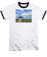 Ocean Park Gazebo Oaks Bluffs Martha's Vineyard Massachusetts - Baseball T-Shirt