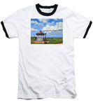 Ocean Park Gazebo Oaks Bluffs Martha's Vineyard Massachusetts - Baseball T-Shirt