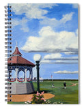 Ocean Park Gazebo Oaks Bluffs Martha's Vineyard Massachusetts - Spiral Notebook
