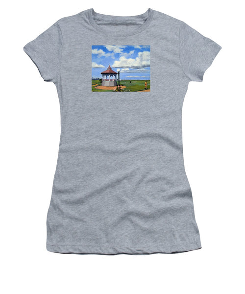 Ocean Park Gazebo Oaks Bluffs Martha's Vineyard Massachusetts - Women's T-Shirt