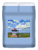Ocean Park Gazebo Oaks Bluffs Martha's Vineyard Massachusetts - Duvet Cover