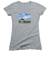 Ocean Park Gazebo Oaks Bluffs Martha's Vineyard Massachusetts - Women's V-Neck