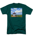 Ocean Park Gazebo Oaks Bluffs Martha's Vineyard Massachusetts - Men's T-Shirt  (Regular Fit)