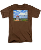 Ocean Park Gazebo Oaks Bluffs Martha's Vineyard Massachusetts - Men's T-Shirt  (Regular Fit)