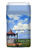 Ocean Park Gazebo Oaks Bluffs Martha's Vineyard Massachusetts - Duvet Cover