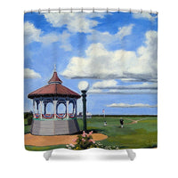 Ocean Park Gazebo Oaks Bluffs Martha's Vineyard Massachusetts - Shower Curtain