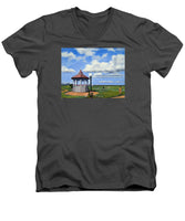 Ocean Park Gazebo Oaks Bluffs Martha's Vineyard Massachusetts - Men's V-Neck T-Shirt