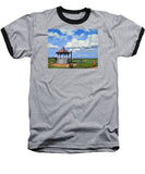 Ocean Park Gazebo Oaks Bluffs Martha's Vineyard Massachusetts - Baseball T-Shirt