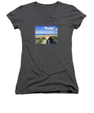 Ogunquit Beach Walkway Ogunquit Maine - Women's V-Neck