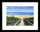 Ogunquit Footbridge Beach Ogunquit Maine - Framed Print