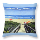 Ogunquit Footbridge Beach Ogunquit Maine - Throw Pillow