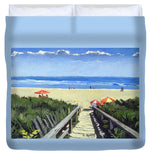 Ogunquit Footbridge Beach Ogunquit Maine - Duvet Cover