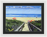 Ogunquit Footbridge Beach Ogunquit Maine - Framed Print
