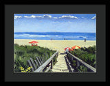 Ogunquit Footbridge Beach Ogunquit Maine - Framed Print
