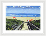Ogunquit Footbridge Beach Ogunquit Maine - Framed Print