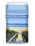 Ogunquit Footbridge Beach Ogunquit Maine - Duvet Cover