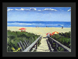 Ogunquit Footbridge Beach Ogunquit Maine - Framed Print