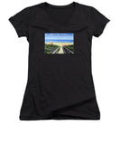 Ogunquit Footbridge Beach Ogunquit Maine - Women's V-Neck