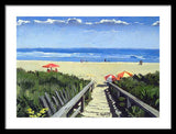 Ogunquit Footbridge Beach Ogunquit Maine - Framed Print