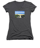 Ogunquit Footbridge Beach Ogunquit Maine - Women's V-Neck