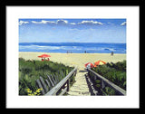 Ogunquit Footbridge Beach Ogunquit Maine - Framed Print