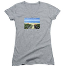 Ogunquit Footbridge Beach Ogunquit Maine - Women's V-Neck