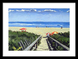 Ogunquit Footbridge Beach Ogunquit Maine - Framed Print
