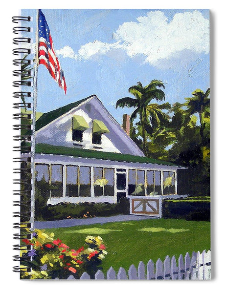 Palm Cottage Naples Florida - Spiral Notebook