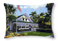 Palm Cottage Naples Florida - Throw Pillow