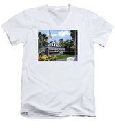 Palm Cottage Naples Florida - Men's V-Neck T-Shirt
