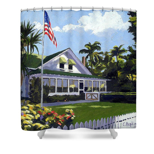 Palm Cottage Naples Florida - Shower Curtain