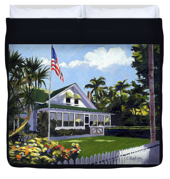 Palm Cottage Naples Florida - Duvet Cover