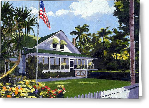 Palm Cottage Naples Florida - Greeting Card