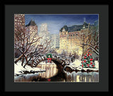 Park Plaza Central Park - New York City - Framed Print