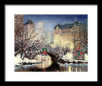 Park Plaza Central Park - New York City - Framed Print